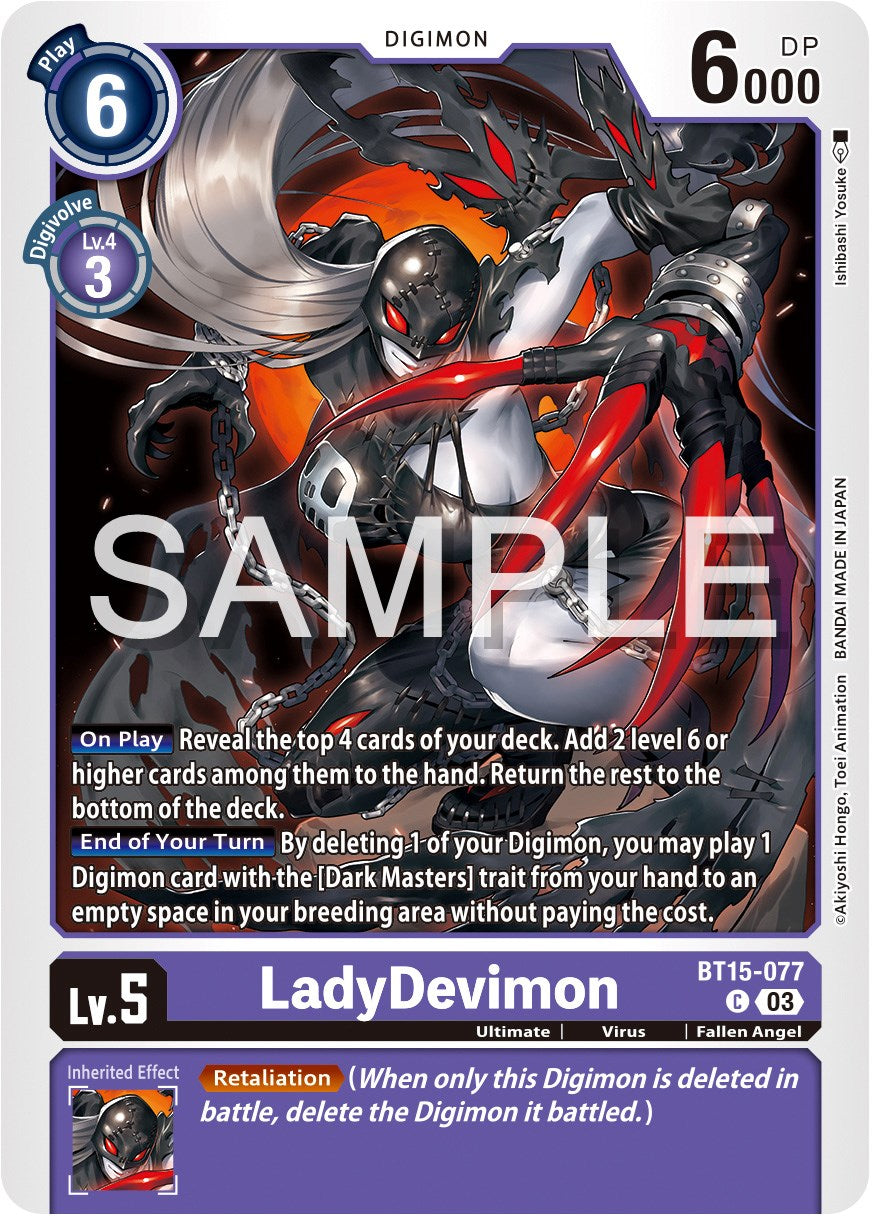 LadyDevimon [BT15-077] [Exceed Apocalypse] | Card Merchant Takapuna