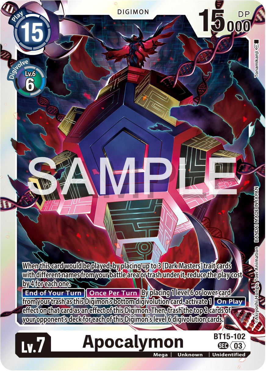 Apocalymon [BT15-102] [Exceed Apocalypse] | Card Merchant Takapuna