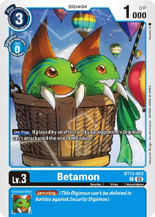 Betamon [BT15-022] [Exceed Apocalypse] | Card Merchant Takapuna