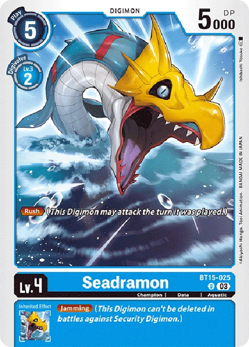 Seadramon [BT15-025] [Exceed Apocalypse] | Card Merchant Takapuna