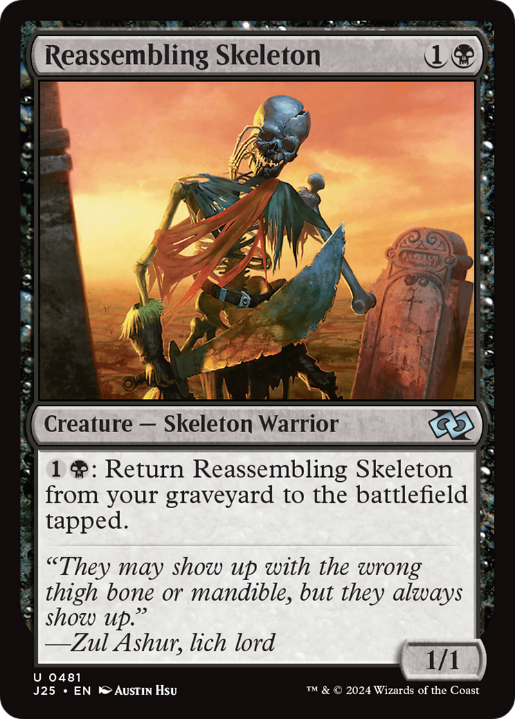 Reassembling Skeleton [Foundations Jumpstart] | Card Merchant Takapuna