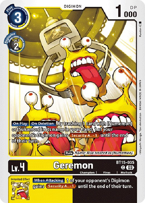 Geremon [BT15-035] [Exceed Apocalypse] | Card Merchant Takapuna