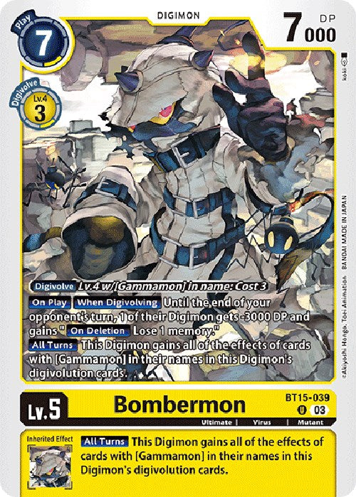 Bombermon [BT15-039] [Exceed Apocalypse] | Card Merchant Takapuna