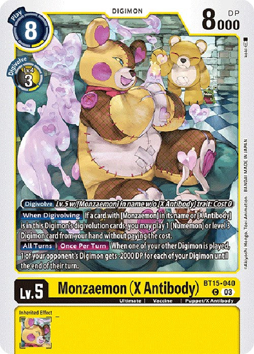 Monzaemon (X Antibody) [BT15-040] [Exceed Apocalypse] | Card Merchant Takapuna