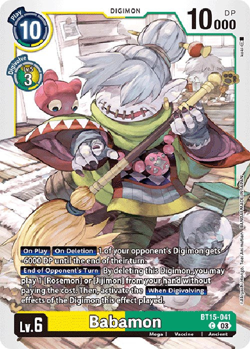 Babamon [BT15-041] [Exceed Apocalypse] | Card Merchant Takapuna