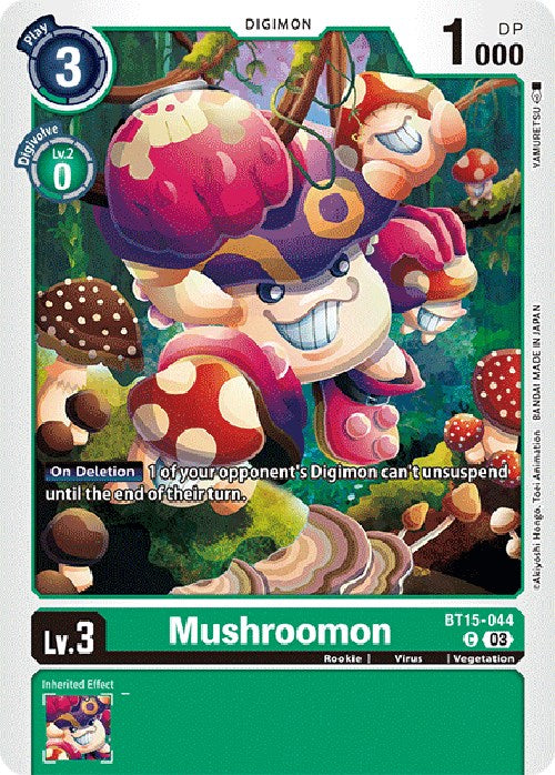 Mushroomon [BT15-044] [Exceed Apocalypse] | Card Merchant Takapuna