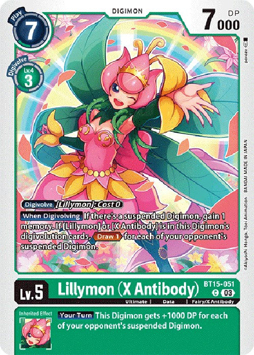 Lillymon (X Antibody) [BT15-051] [Exceed Apocalypse] | Card Merchant Takapuna