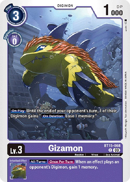 Gizamon [BT15-068] [Exceed Apocalypse] | Card Merchant Takapuna