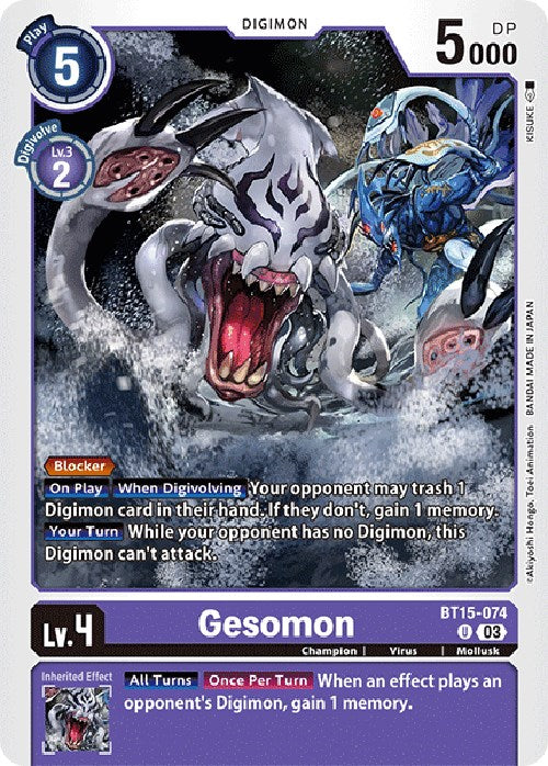 Gesomon [BT15-074] [Exceed Apocalypse] | Card Merchant Takapuna