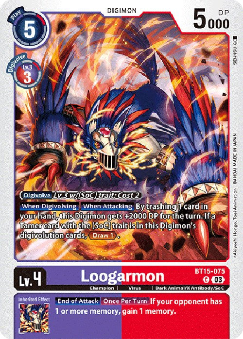 Loogarmon [BT15-075] [Exceed Apocalypse] | Card Merchant Takapuna