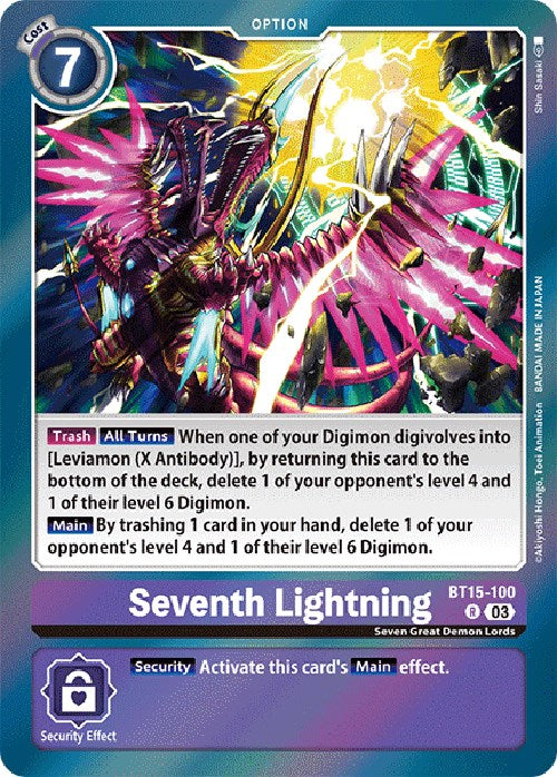 Seventh Lightning [BT15-100] [Exceed Apocalypse] | Card Merchant Takapuna