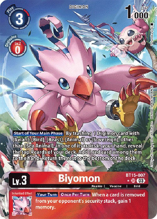 Biyomon [BT15-007] (Alternate Art) [Exceed Apocalypse] | Card Merchant Takapuna