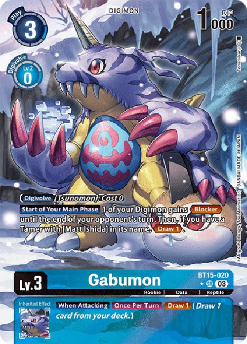 Gabumon [BT15-020] (Alternate Art) [Exceed Apocalypse] | Card Merchant Takapuna