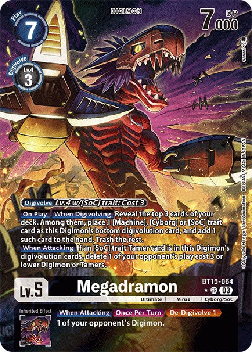 Megadramon [BT15-064] (Alternate Art) [Exceed Apocalypse] | Card Merchant Takapuna