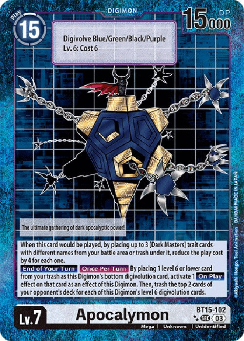 Apocalymon [BT15-102] (Special Edition Alternate Art) [Exceed Apocalypse] | Card Merchant Takapuna