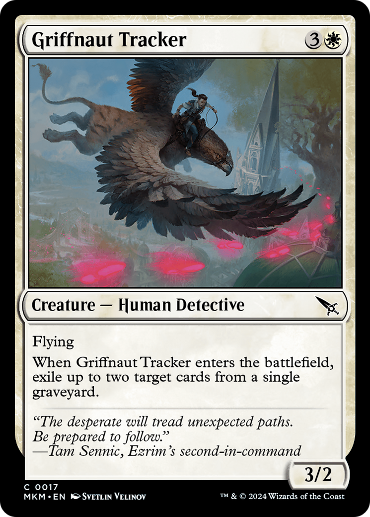 Griffnaut Tracker [Murders at Karlov Manor] | Card Merchant Takapuna