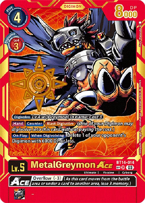 MetalGreymon Ace [BT14-014] [Exceed Apocalypse] | Card Merchant Takapuna