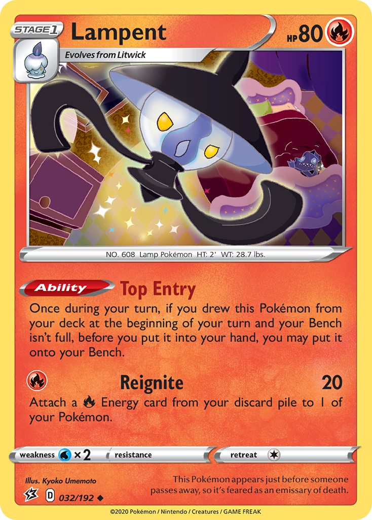 Lampent (032/192) [Sword & Shield: Rebel Clash] | Card Merchant Takapuna