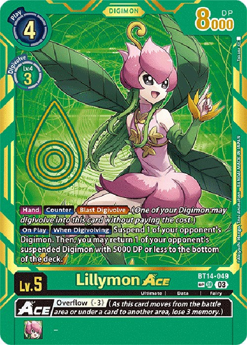 Lillymon Ace [BT14-049] [Exceed Apocalypse] | Card Merchant Takapuna