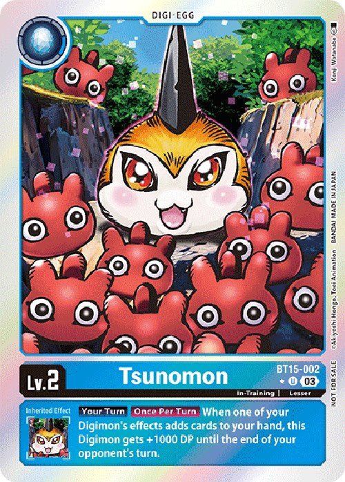 Tsunomon [BT15-002] (Exceed Apocalypse Box Promotion Pack) [Exceed Apocalypse Promos] | Card Merchant Takapuna