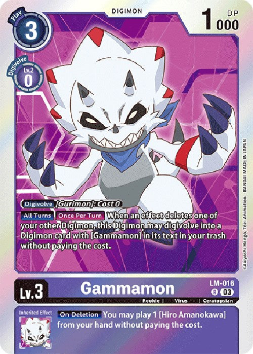 Gammamon [LM-016] (English Exclusive) [Exceed Apocalypse] | Card Merchant Takapuna