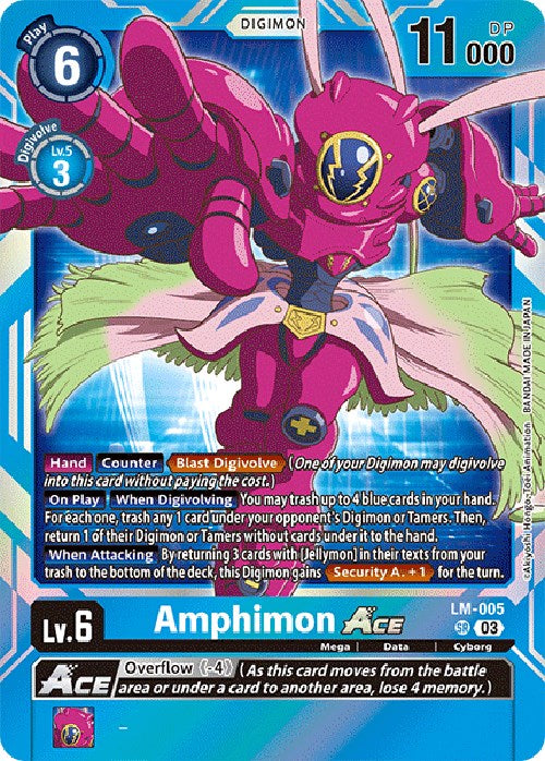 Amphimon Ace [LM-005] (English Exclusive) [Exceed Apocalypse] | Card Merchant Takapuna