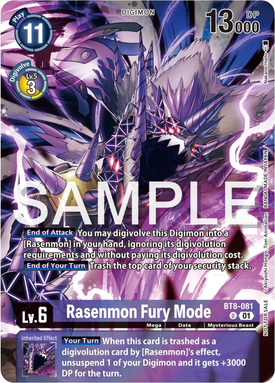 Rasenmon Fury Mode [BT8-081] (Official Tournament Pack Vol.12) [New Awakening Promos] | Card Merchant Takapuna