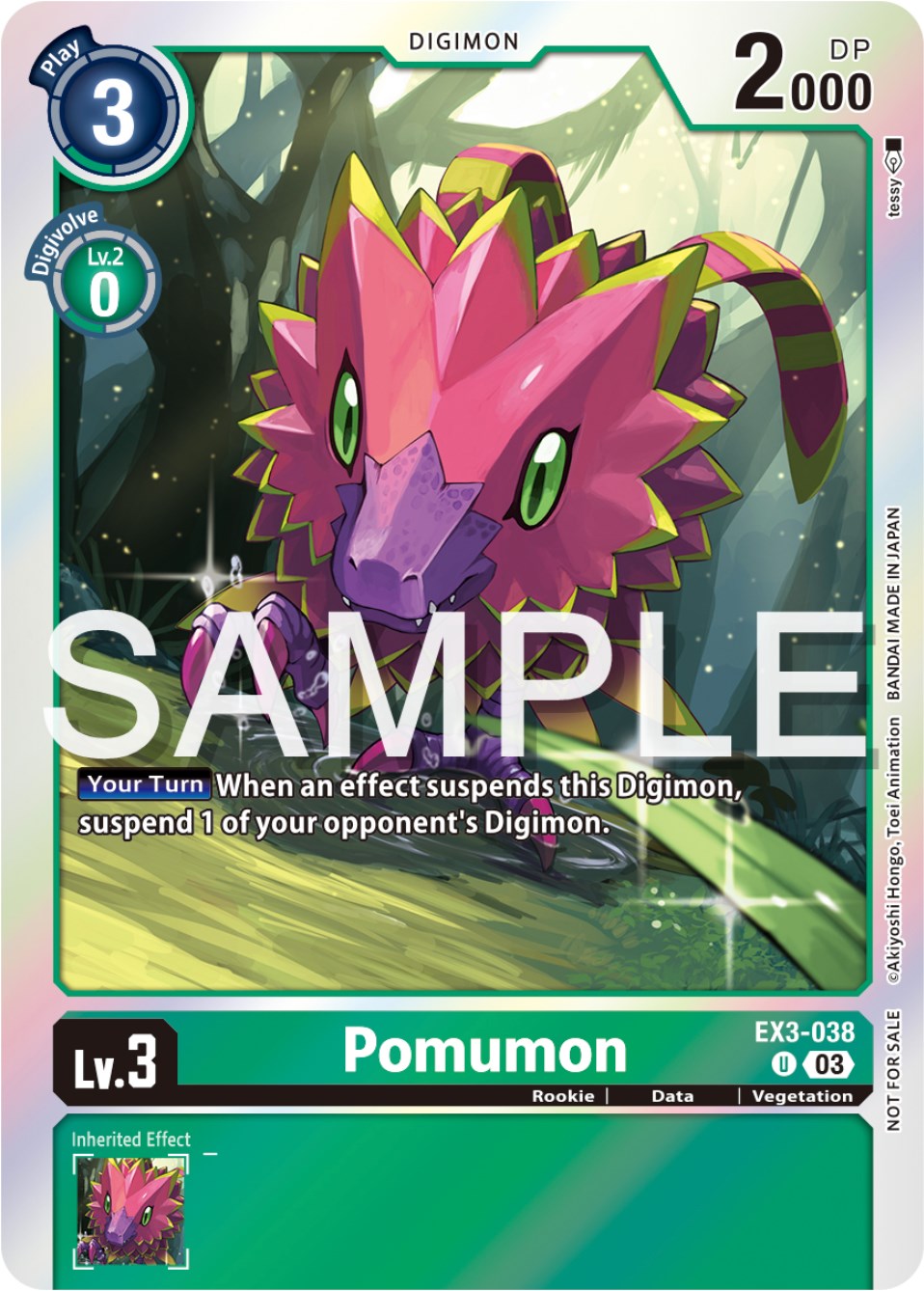 Pomumon [EX3-038] (Official Tournament Pack Vol.12) [Draconic Roar Promos] | Card Merchant Takapuna