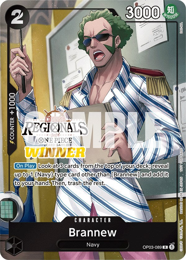 Brannew (Online Regional 2024) [Winner] [One Piece Promotion Cards] | Card Merchant Takapuna