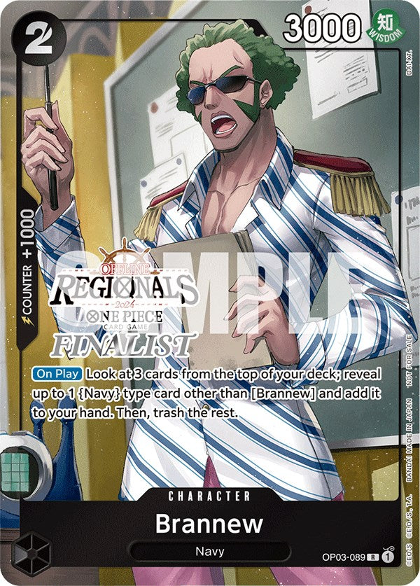 Brannew (Offline Regional 2024) [Finalist] [One Piece Promotion Cards] | Card Merchant Takapuna