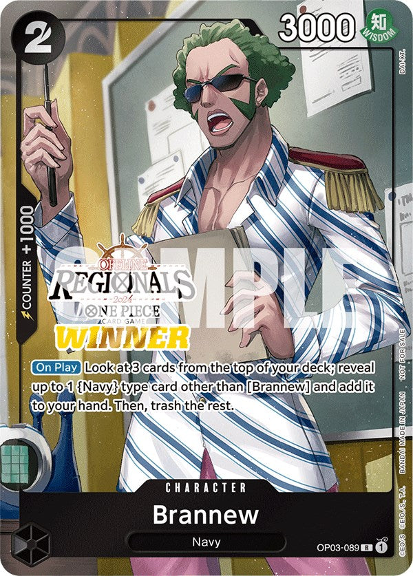 Brannew (Offline Regional 2024) [Winner] [One Piece Promotion Cards] | Card Merchant Takapuna