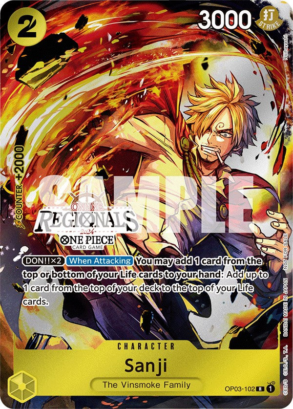 Sanji (Online Regional 2024) [Participant] [One Piece Promotion Cards] | Card Merchant Takapuna