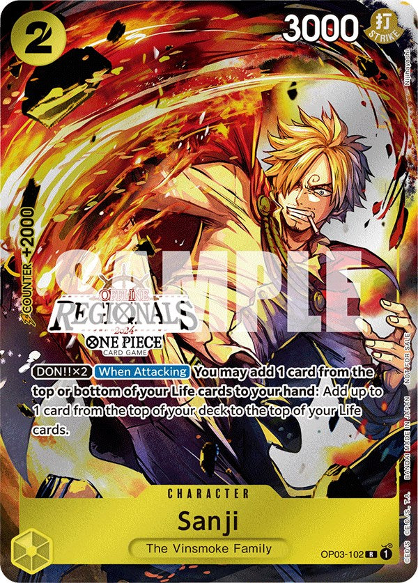 Sanji (Offline Regional 2024) [Participant] [One Piece Promotion Cards] | Card Merchant Takapuna