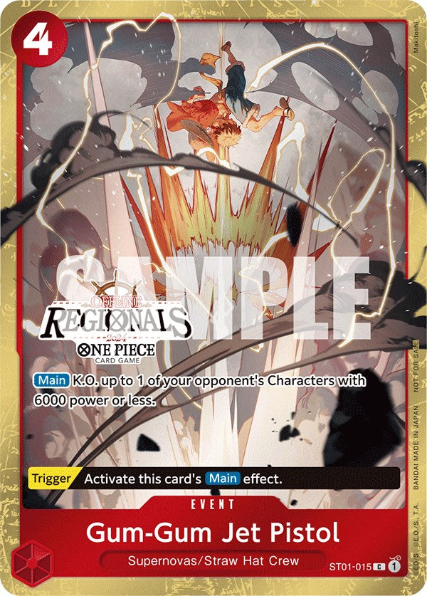 Gum-Gum Jet Pistol (Offline Regional 2024) [Participant] [One Piece Promotion Cards] | Card Merchant Takapuna