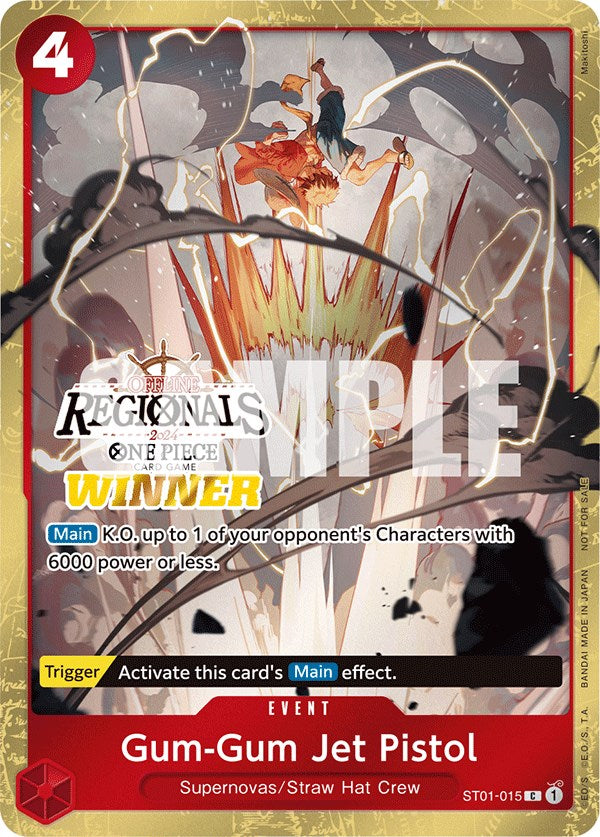 Gum-Gum Jet Pistol (Offline Regional 2024) [Winner] [One Piece Promotion Cards] | Card Merchant Takapuna