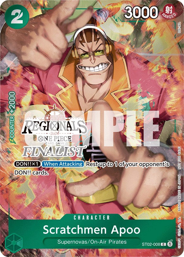 Scratchmen Apoo (Online Regional 2024) [Finalist] [One Piece Promotion Cards] | Card Merchant Takapuna