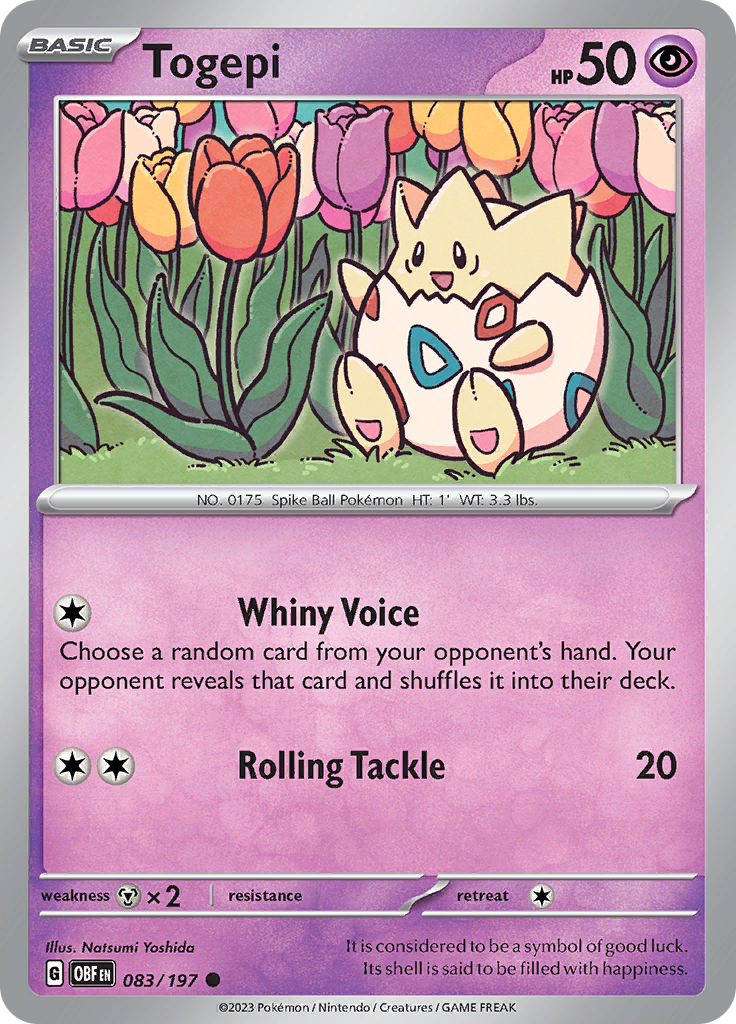 Togepi (083/197) [Scarlet & Violet: Obsidian Flames] | Card Merchant Takapuna