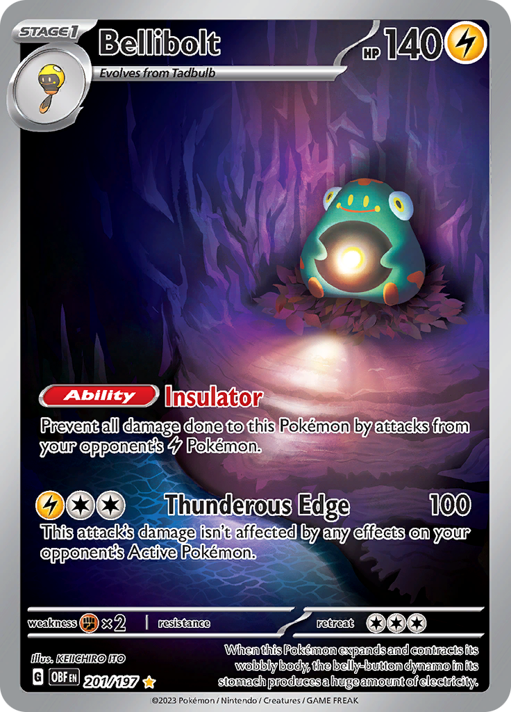 Bellibolt (201/197) [Scarlet & Violet: Obsidian Flames] | Card Merchant Takapuna