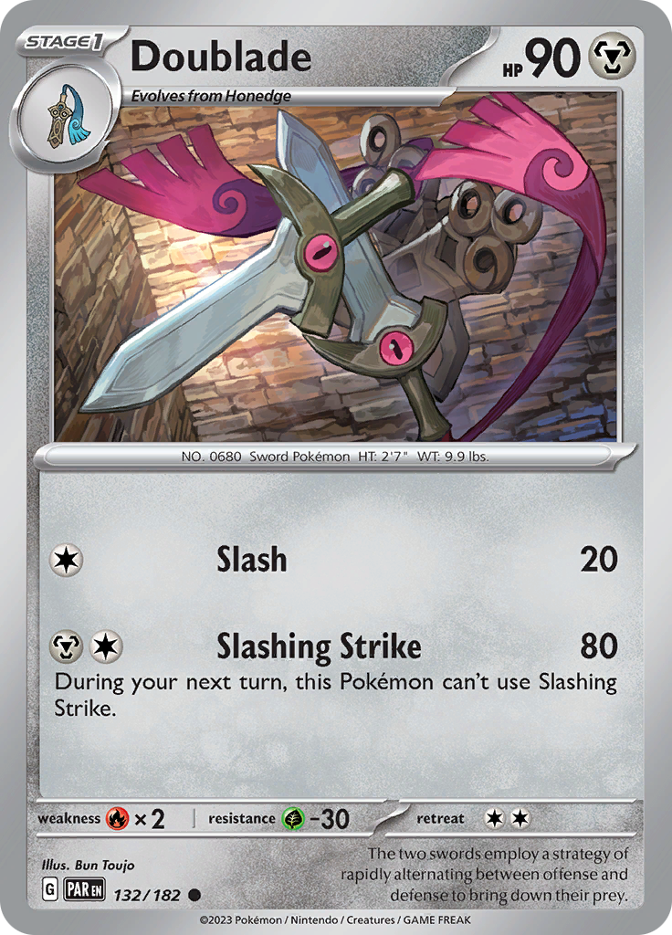 Doublade (132/182) [Scarlet & Violet: Paradox Rift] | Card Merchant Takapuna