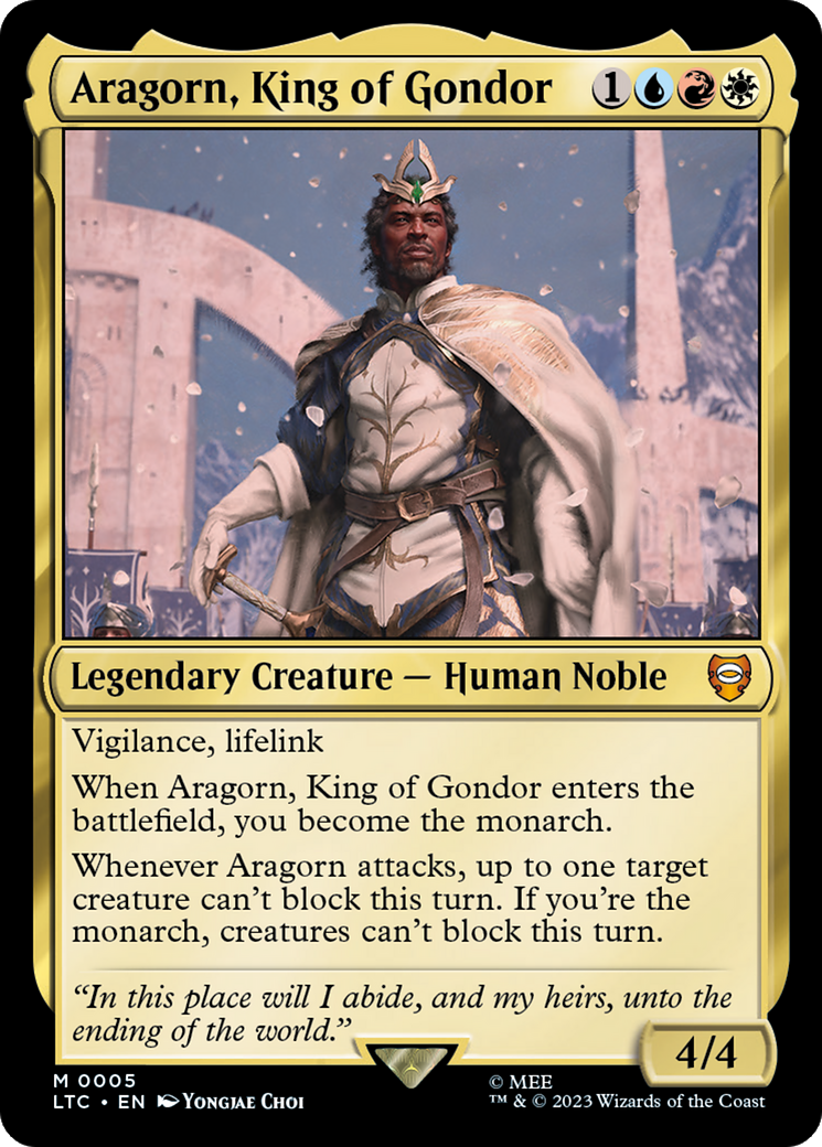 Aragorn, King of Gondor [The Lord of the Rings: Tales of Middle-Earth Commander] | Card Merchant Takapuna