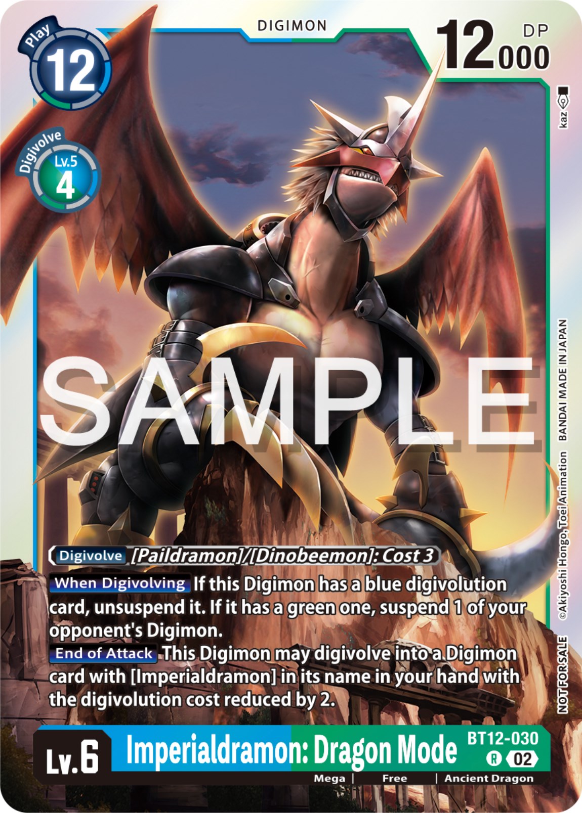 Imperialdramon: Dragon Mode [BT12-030] (Event Pack 6) [Across Time Promos] | Card Merchant Takapuna