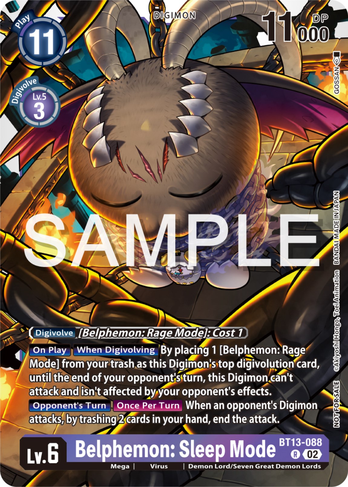 Belphemon: Sleep Mode [BT13-088] (Event Pack 6) [Versus Royal Knights Promos] | Card Merchant Takapuna