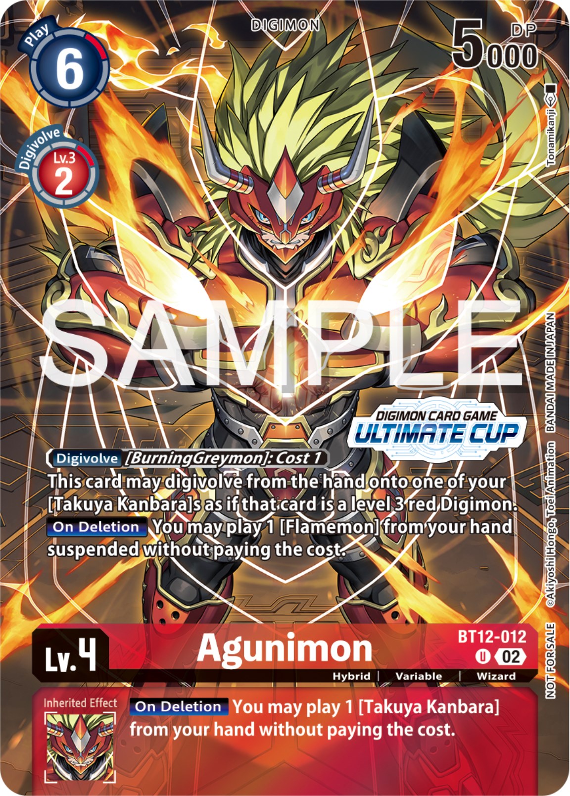 Agunimon [BT12-012] (Ultimate Cup 2024) [Across Time Promos] | Card Merchant Takapuna