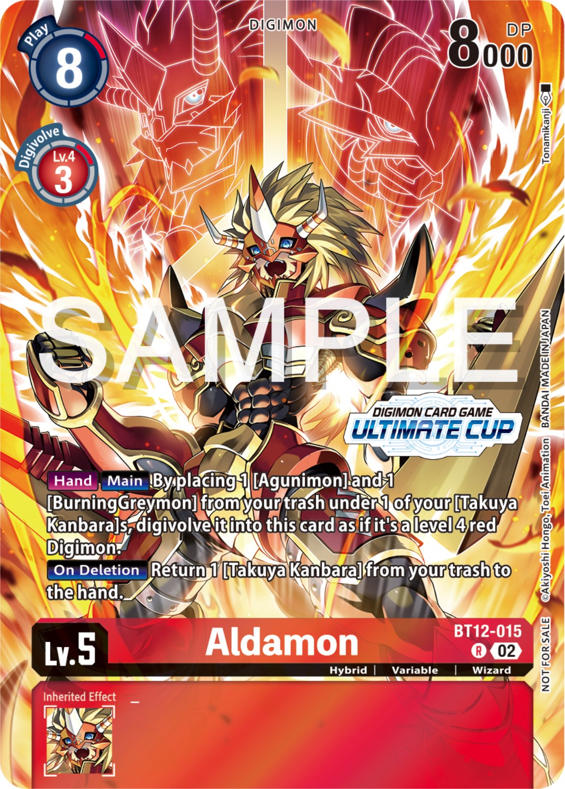 Aldamon [BT12-015] (Ultimate Cup 2024) [Across Time Promos] | Card Merchant Takapuna