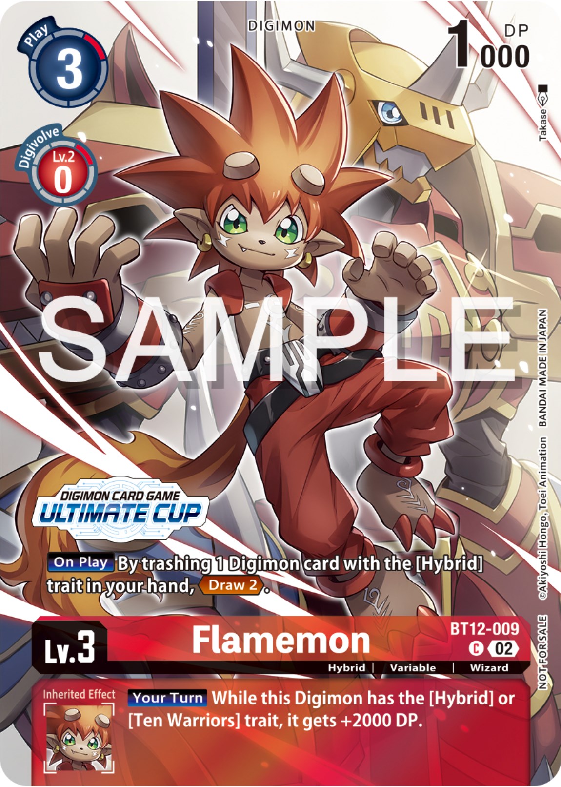 Flamemon [BT12-009] (Ultimate Cup 2024) [Across Time Promos] | Card Merchant Takapuna