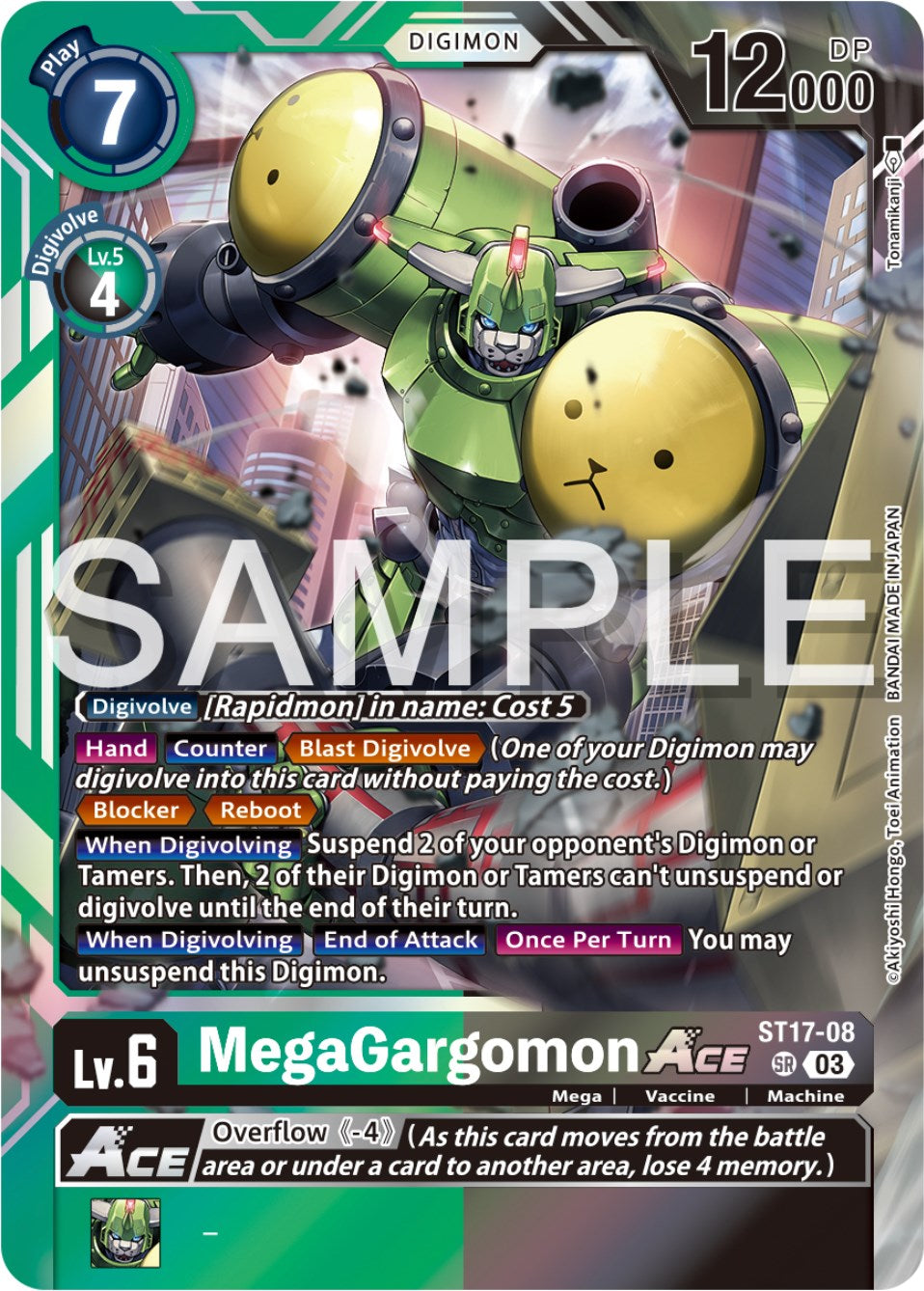 MegaGargomon Ace [ST17-08] [Starter Deck: Double Typhoon Advanced Deck Set] | Card Merchant Takapuna