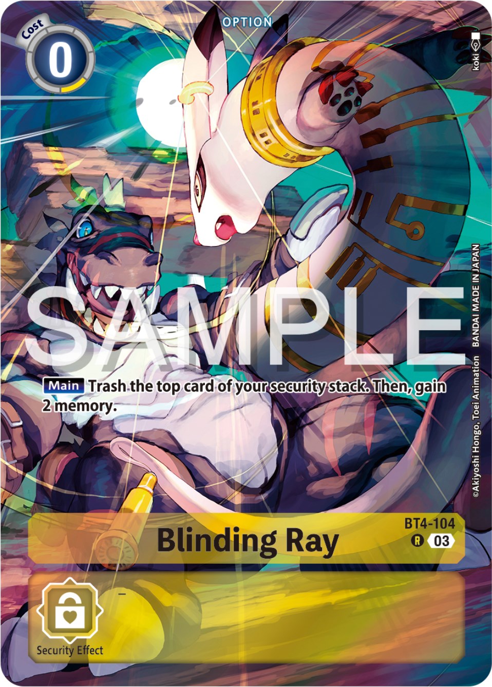 Blinding Ray [BT4-104] (Reprint) [Starter Deck: Double Typhoon Advanced Deck Set] | Card Merchant Takapuna