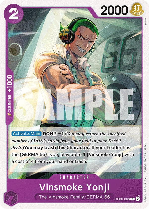 Vinsmoke Yonji [Wings of the Captain] | Card Merchant Takapuna