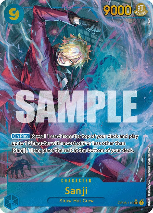 Sanji (Alternate Art) [Wings of the Captain] | Card Merchant Takapuna