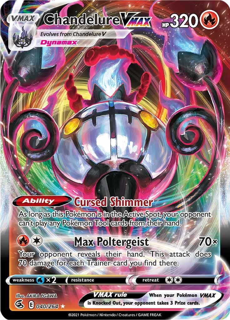 Chandelure VMAX (040/264) [Sword & Shield: Fusion Strike] | Card Merchant Takapuna